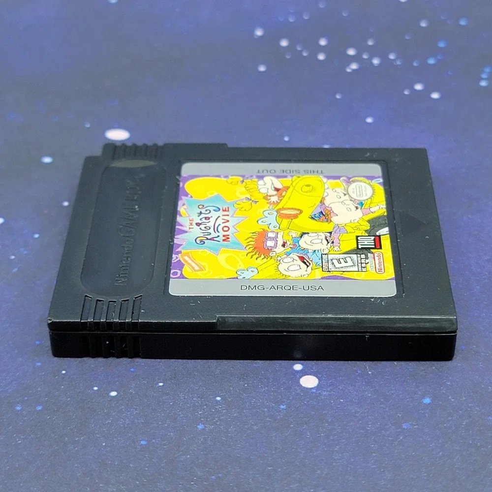 The Rugrats Movie Nintendo Game Boy GBC GBA Black Cartridge DMG-ARQE-USA THQ